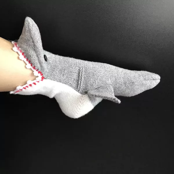 Humorous Novelty Shark Socks - Image 3