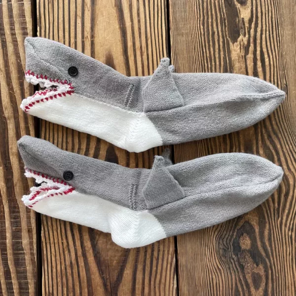 Humorous Novelty Shark Socks