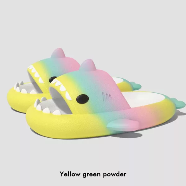 Tri-color Pastel Gradient Shark Sandals